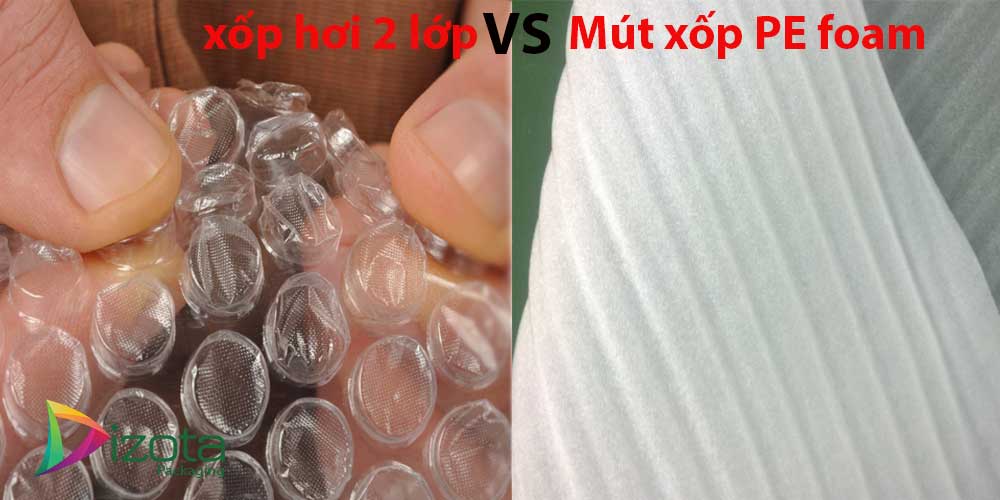 Phân biệt xốp hơi và xốp PE foam
