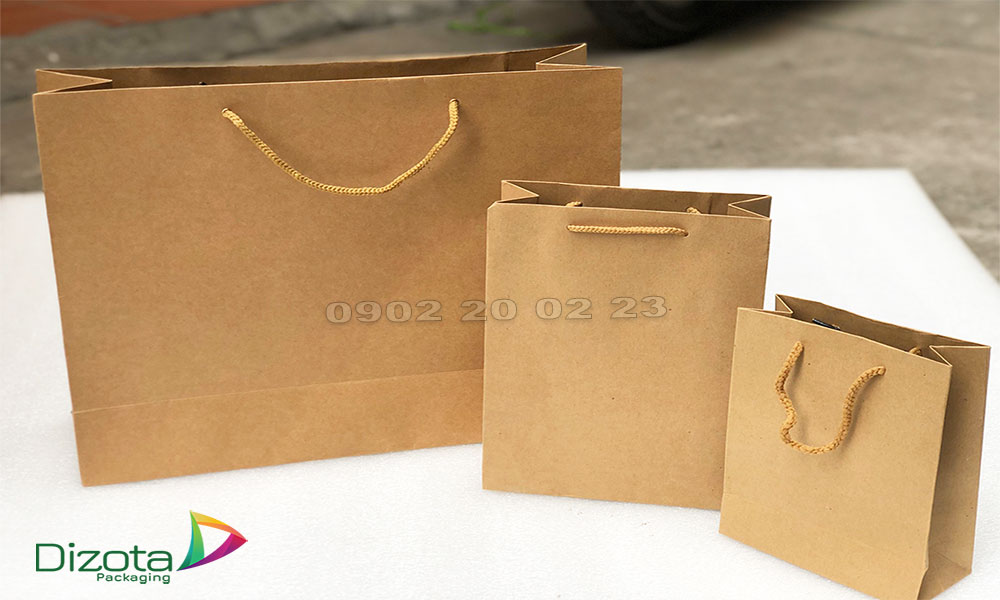 Túi xi măng có quai trơn không in tại Dizota Packaging