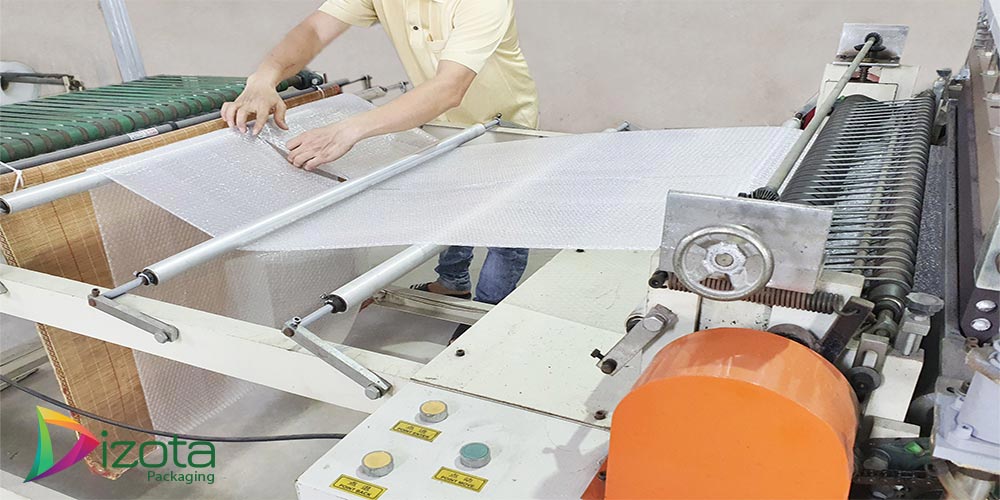 Gia công xốp hơi dạng tấm túi tại Dizota