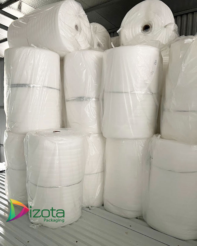 Cuộn xốp PE foam 2mm màu trắng Quảng Ninh