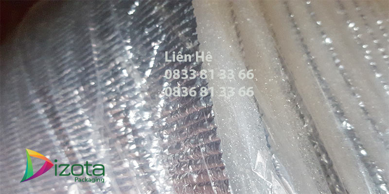 Cuộn xốp PE OPP tráng bạc chống nóng