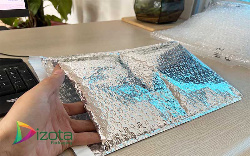 Túi giữ nhiệt được làm bằng túi khí cách nhiệt P2