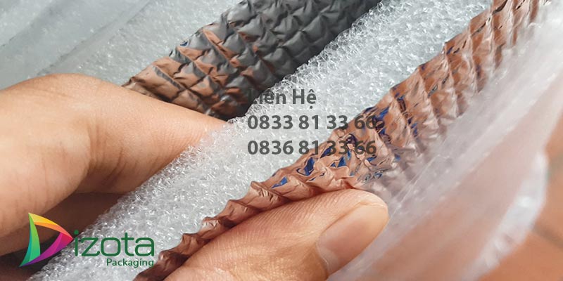 Xốp PE OPP 2,5cm tráng bạc 2 mặt