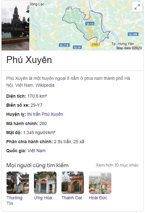 Huyện Phú Xuyên, TP. Hà Nội