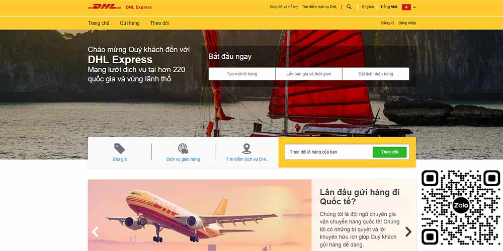 DHL-Express Vận chuyển hàng quốc tế