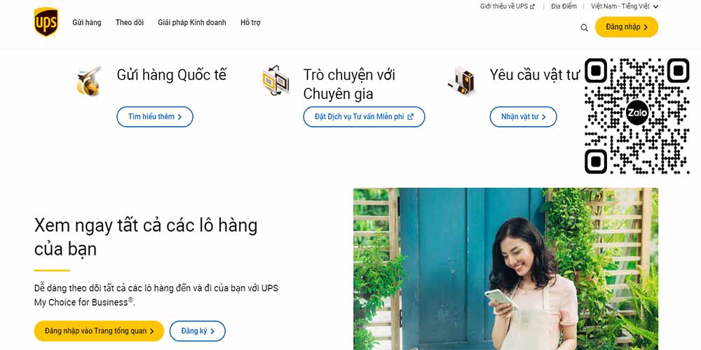 UPS vận chuyển hàng quốc tế
