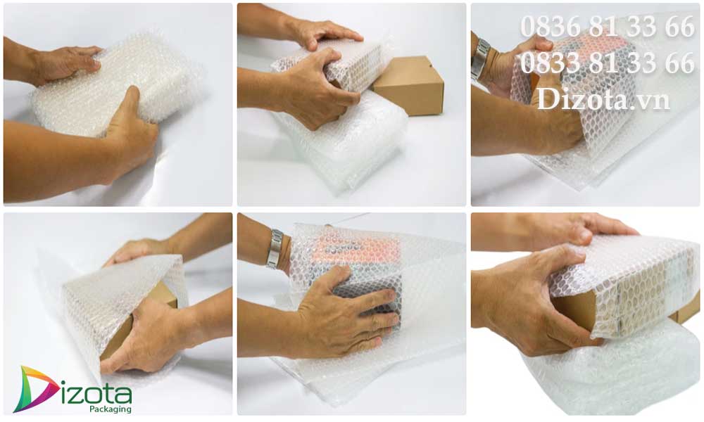 Gói hàng bằng xốp nổ đóng hàng tại Nhà Bè