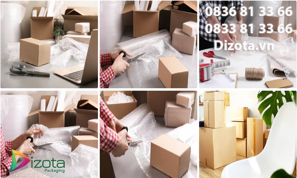 Gói hàng dễ vỡ gửi bưu điện bằng xốp nổ