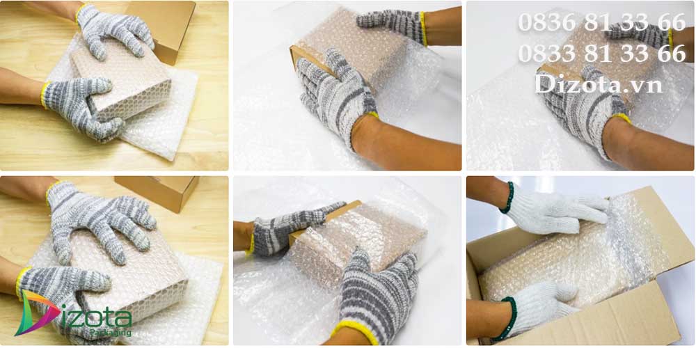 Gói hàng đúng cách với xốp bong bóng khí 