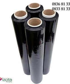 Cuộn màng PE quấn hàng màu đen