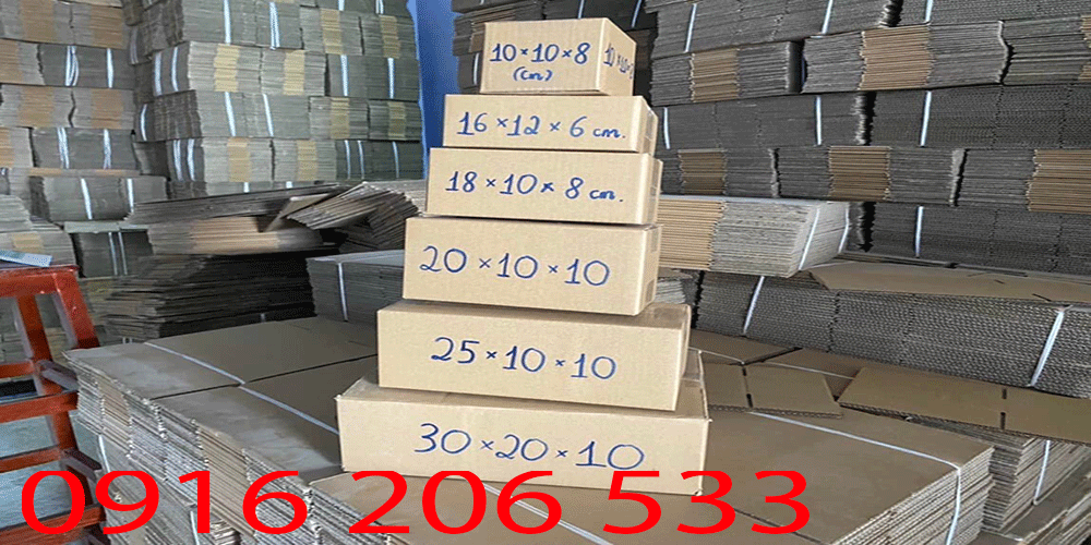 kích thước thùng carton tại quận bắc từ liêm