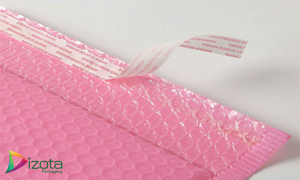 Túi niêm phong chống sốc màu hồng Dizota